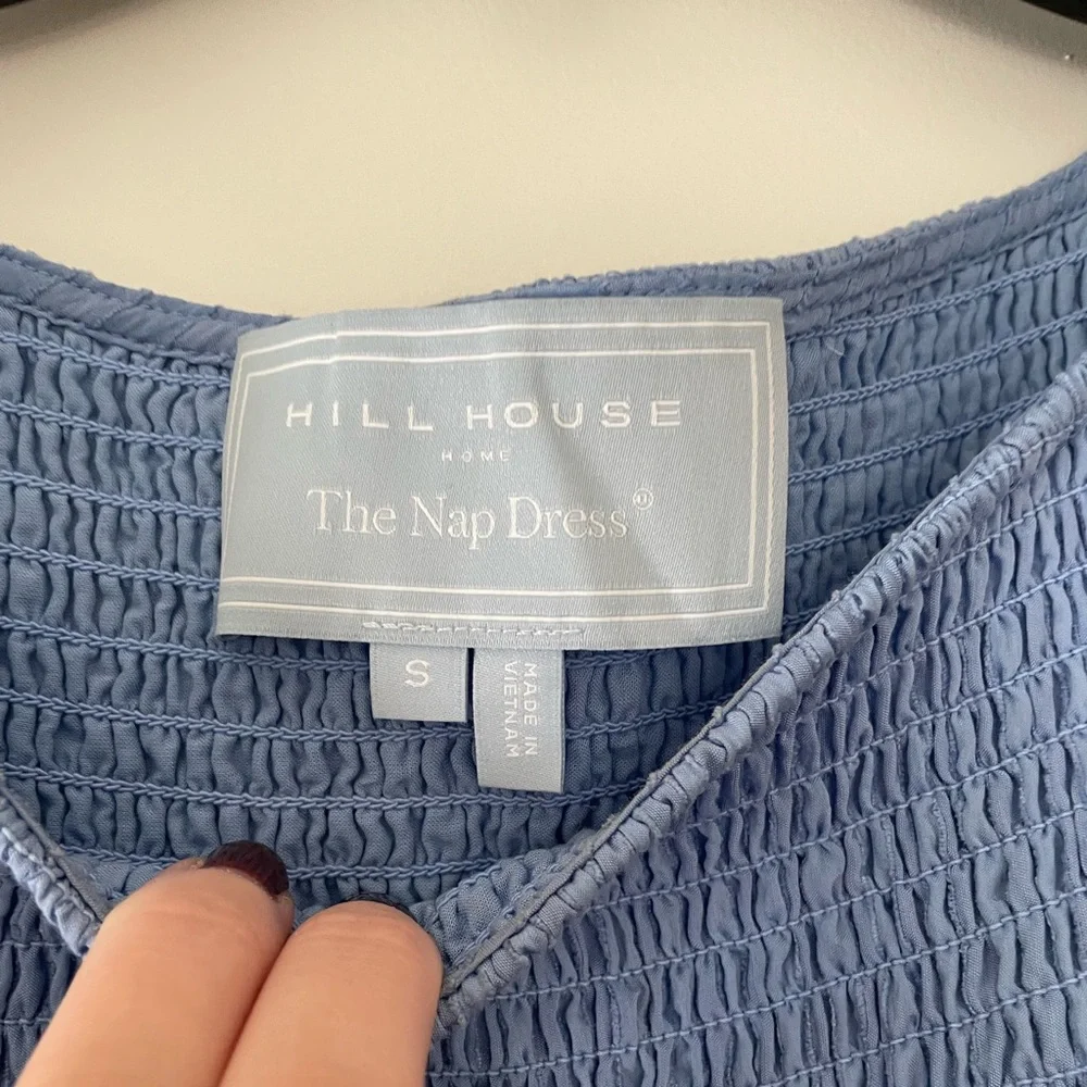 Hill House Cosima Dress, Bluebird Tonal Seersucker, Small - Picture 2 of 4